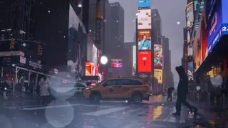 Blizzard warning issued for New York City NEW YORK (United States), 22/02/2026.- People walk in Times Square as a winter blizzard is expected to begin in New York, New York, USA, 22 February 2026. The National Weather Service has issued a blizzard warning for New York City, forecasting up to 24 inches of snow. A vehicular travel ban is in effect until noon on 23 February. (Nueva York) EFE/EPA/OLGA FEDOROVA