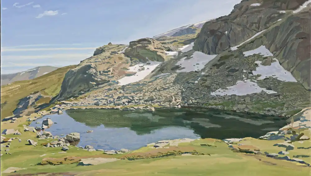 Cuadro del deshielo de la Laguna Grande de Peñalara, 2014. Alessandro Taiana