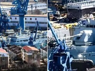 China monta en un buque de pruebas el ca&ntilde;&oacute;n naval m&aacute;s grande que ha construido.