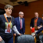 Sonia Fuster, de SOS Desaparecidos, en Les Corts, perdi&oacute; a su padre en la dana