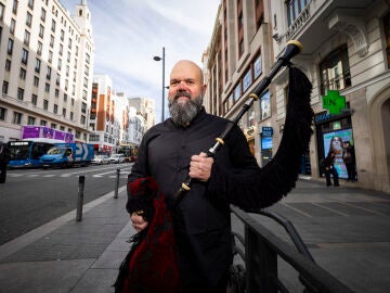 Bras Rodrigo, gaitero.&copy; Jesus G. Feria.