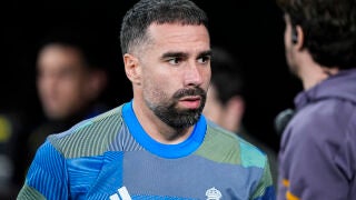 Daniel Carvajal of Real Madrid CF looks on during the UEFA Champions League 2025/26 KO play-offs Second Leg match between Real Madrid and SL Benfica at Bernabeu stadium on February 25, 2026, in Madrid, Spain. AFP7 25/02/2026 ONLY FOR USE IN SPAIN