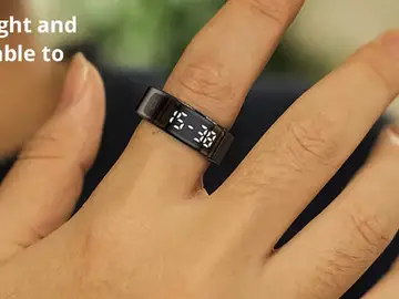 Hace lo mismo que una pulsera inteligente pero en el dedo: si estás cansado de lo mismo este anillo con pantalla táctil lo está petando en ventas COLMI R12
