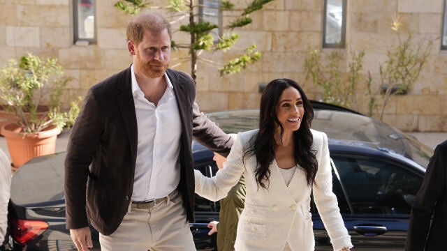 Harry y Meghan Markle en Jordania.