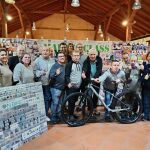 Leo Harlem y David Esteban en la presentaci&oacute;n de la bicicleta art&iacute;stica "Mirar 5.0&amp; Divertia on BIke"