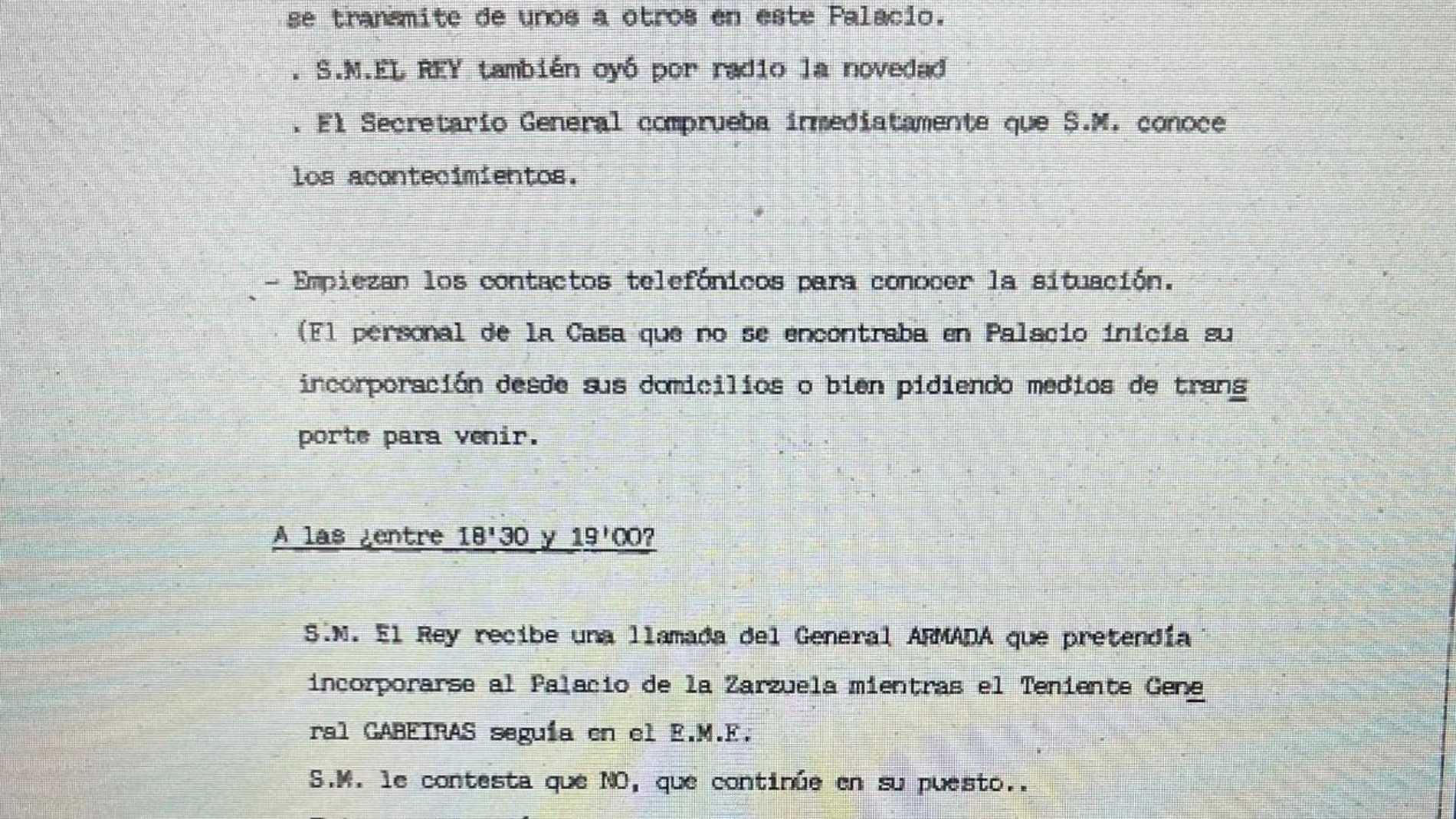 Documentos del 23F