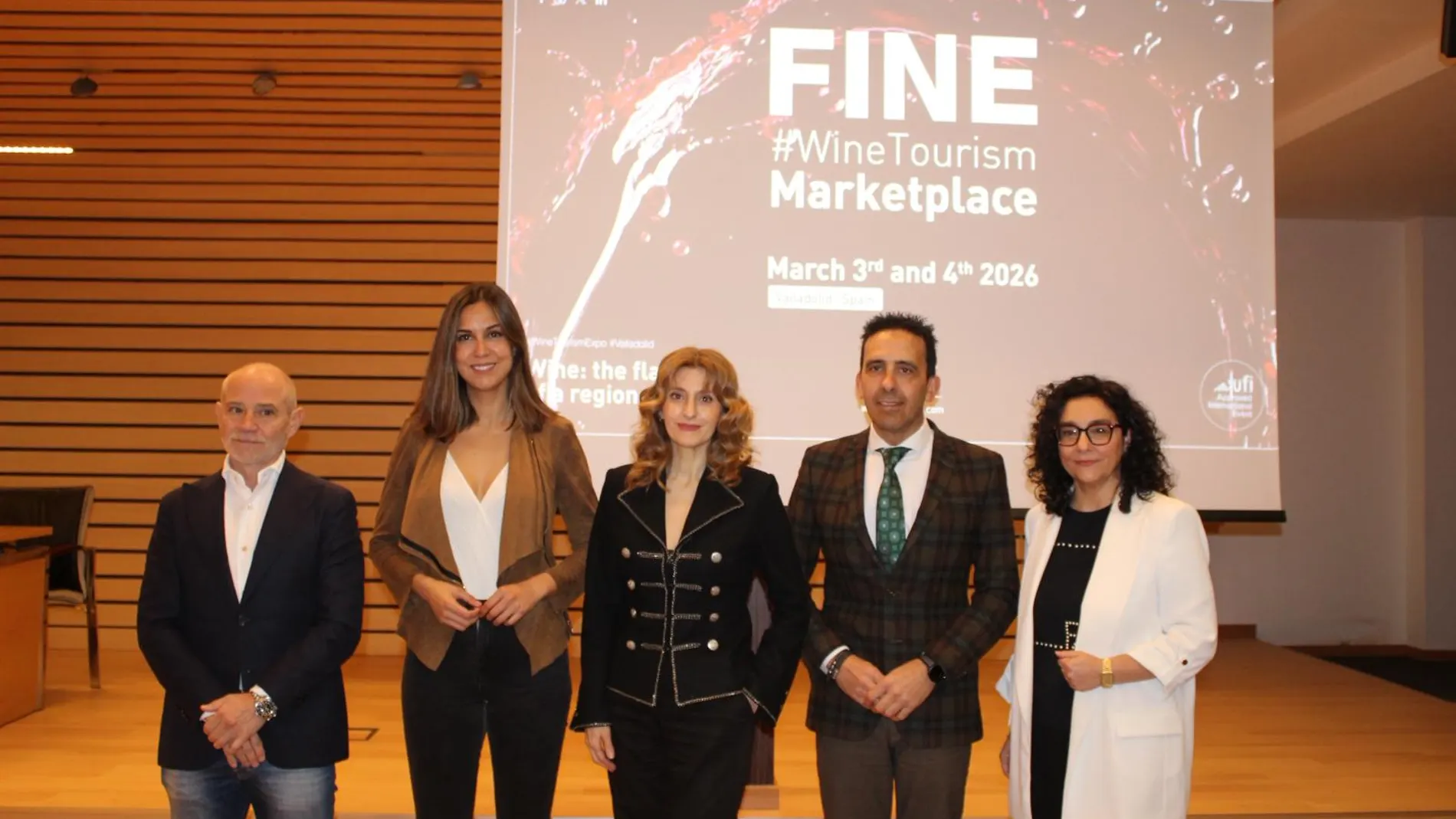 Víctor Caramanzana, Blanca Jiménez, Mar Sancho, Moisés Santana y Sonia Beltrán, en la presentación