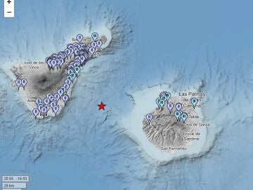 El 'Volc&aacute;n de Enmedio' registra un terremoto de magnitud 4.1 que fue sentido en Gran Canaria y Tenerife REMITIDA / HANDOUT por CEDIDO POR IGN Fotograf&iacute;a remitida a medios de comunicaci&oacute;n exclusivamente para ilustrar la noticia a la que hace referencia la imagen, y citando la procedencia de la imagen en la firma 26/02/2026