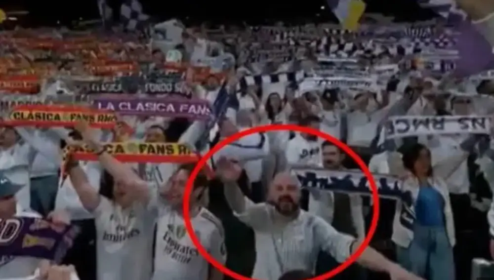 Más allá de la expulsión: las durísimas multas a las que se enfrenta el aficionado que realizó un gesto nazi en el Bernabéu