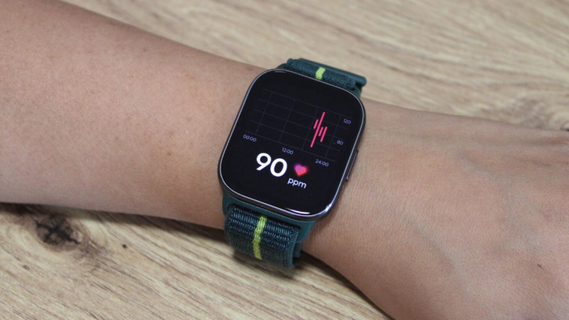 Frecuencia cardíaca en el moto watch fit