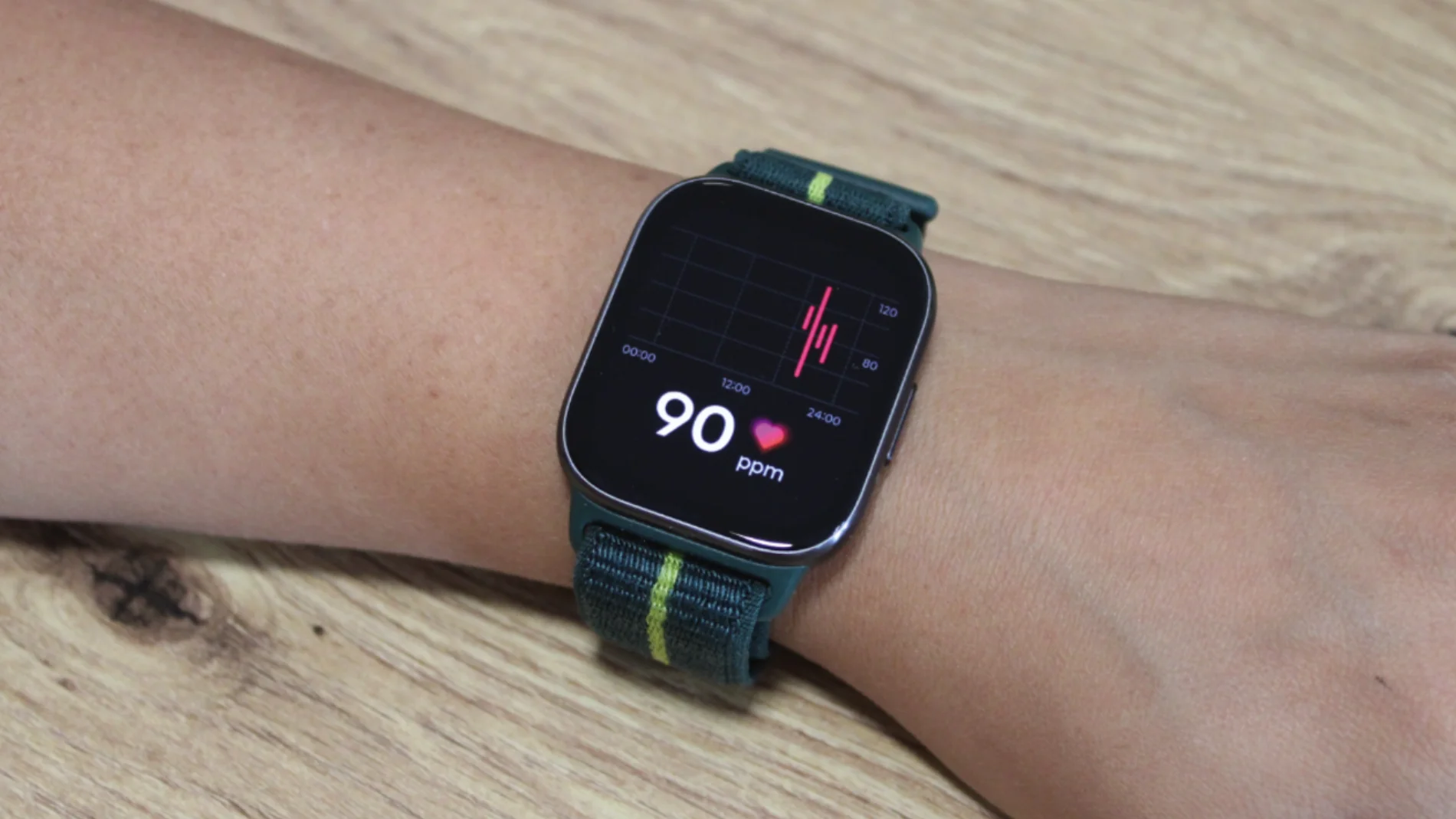 Frecuencia cardíaca en el moto watch fit