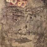 Una de las obras de T&aacute;pies expuesta