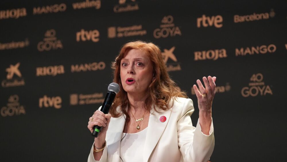 VÍDEO: Goya.- AMP.- Susan Sarandon destaca el apoyo de España a Gaza: "Es tan importante para nosotros"
