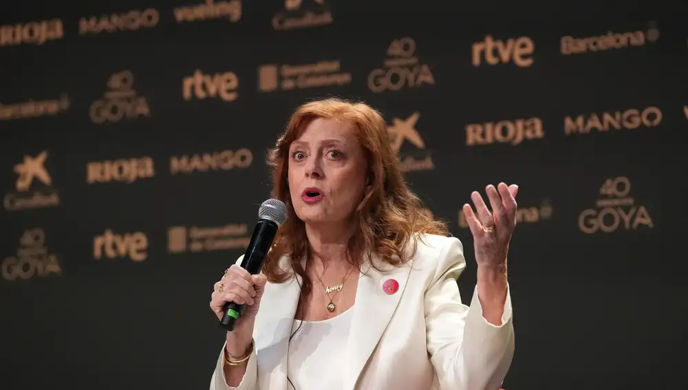 VÍDEO: Goya.- AMP.- Susan Sarandon destaca el apoyo de España a Gaza: "Es tan importante para nosotros"