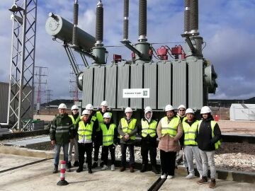 Visita de los alumnos a las instalaciones en la provincia de Burgos