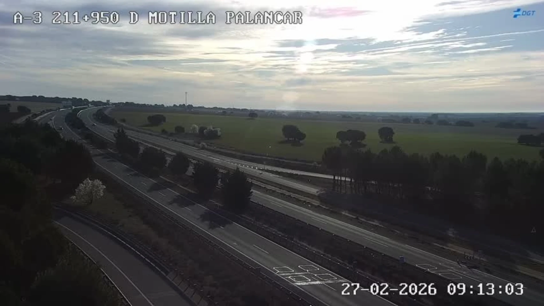 Imagen de la autovía A-3 a su paso por la provincia de Cuenca.