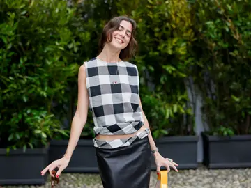 Look de Vicky Montanari en la Semana de la Moda. Look de Vicky Montanari en la Semana de la Moda.