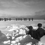 Un instante de la contraofensiva que tuvo lugar en Mosc&uacute; 