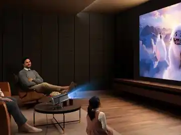 Si buscas un cine improvisado en el salón o la terraza, este proyector con Android 12 lo pone fácil Proyector Portátil 1080P