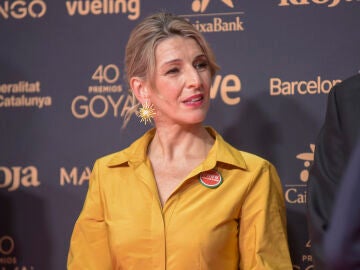 Yolanda D&iacute;az en los Premios Goya 2026