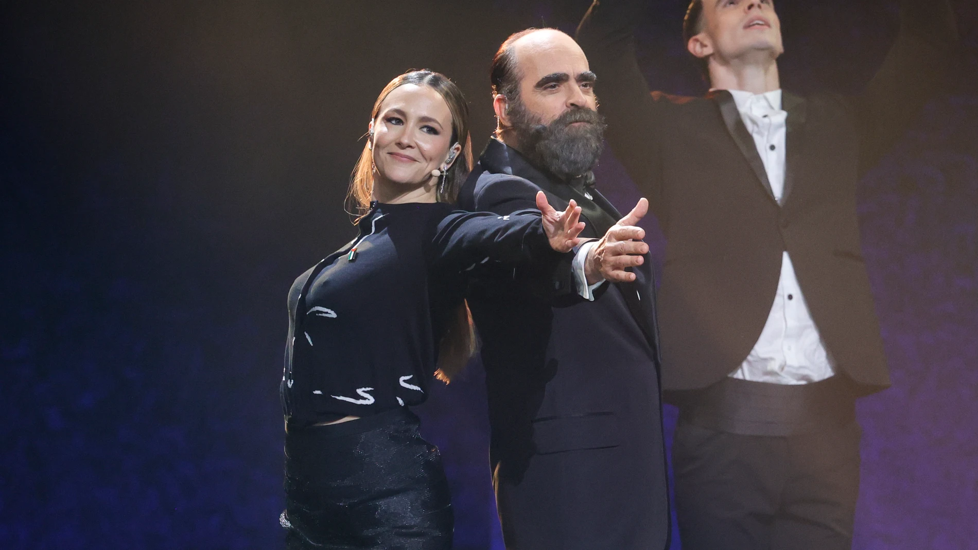 Rigoberta Bandini y Luis Tosar en los Premios Goya 2026.