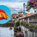 Imagen de Irlanda y de una bandera de Espa&ntilde;a