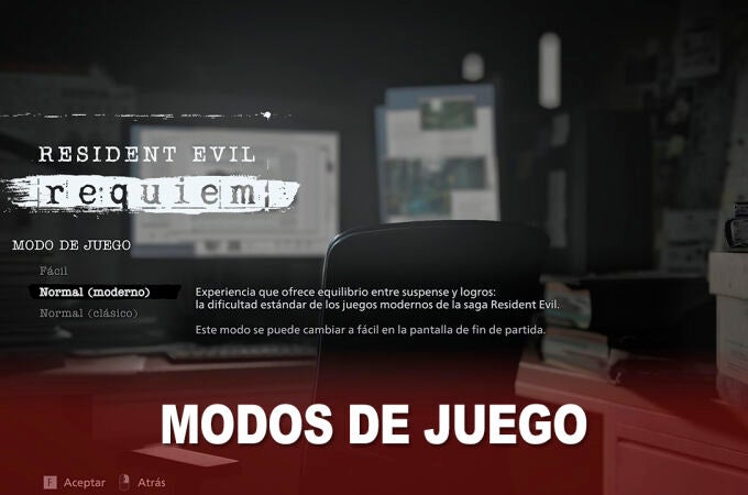 Modos de juego y diferencias de dificultades en Resident Evil Requiem