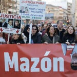 Manifestaci&oacute;n en Val&egrave;ncia para exigir el ingreso en prisi&oacute;n del expresident de la Generalitat Carlos Maz&oacute;n por su gesti&oacute;n de la dana del 29 de octubre de 2024, que dej&oacute; 230 v&iacute;ctimas mortales