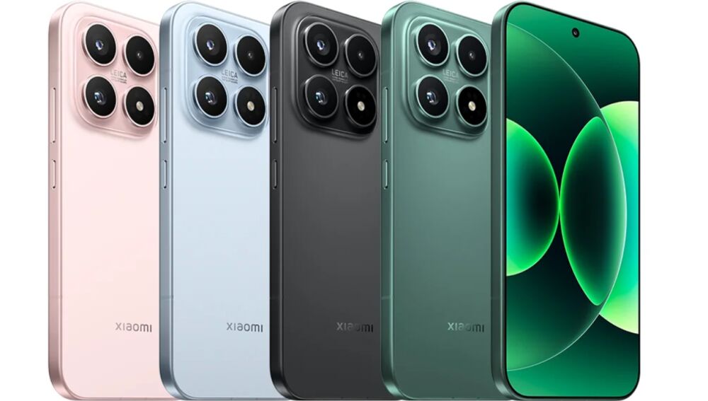 Los cuatro colores disponibles del Xiaomi 17