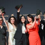 Photocall de premiados en los Goya 2026