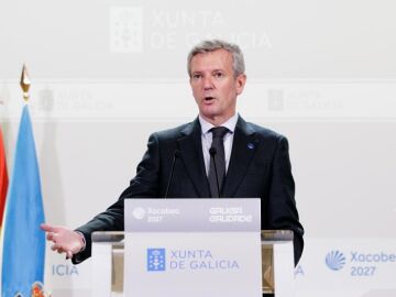 Rueda, hoy, en su comparecencia ante los medios. 