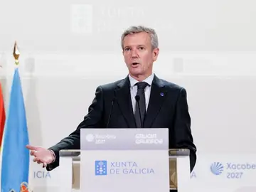 Rueda, hoy, en su comparecencia ante los medios. Rueda, hoy, en su comparecencia ante los medios.