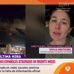 Ofelia Hentschel, ex concursante 'MasterChef 9' y atrapada en Dub&aacute;i, en 'Y ahora Sonsoles'