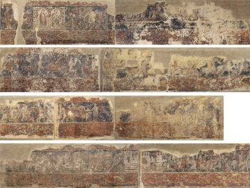 Imagen de las pinturas profanas de Sijena