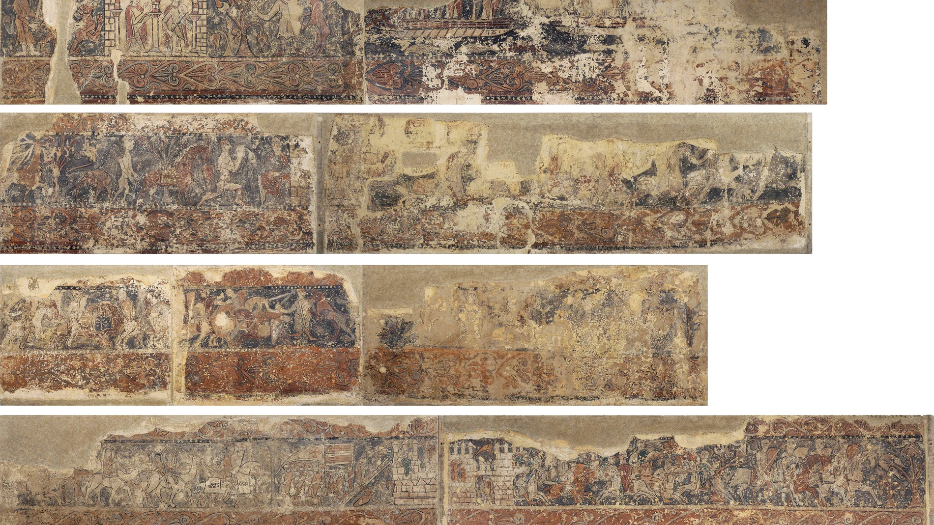 Imagen de las pinturas profanas de Sijena