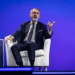 El presidente de Telef&oacute;nica, Marc Murtra, en su intervenci&oacute;n en el Mobile World Congress (MWC)