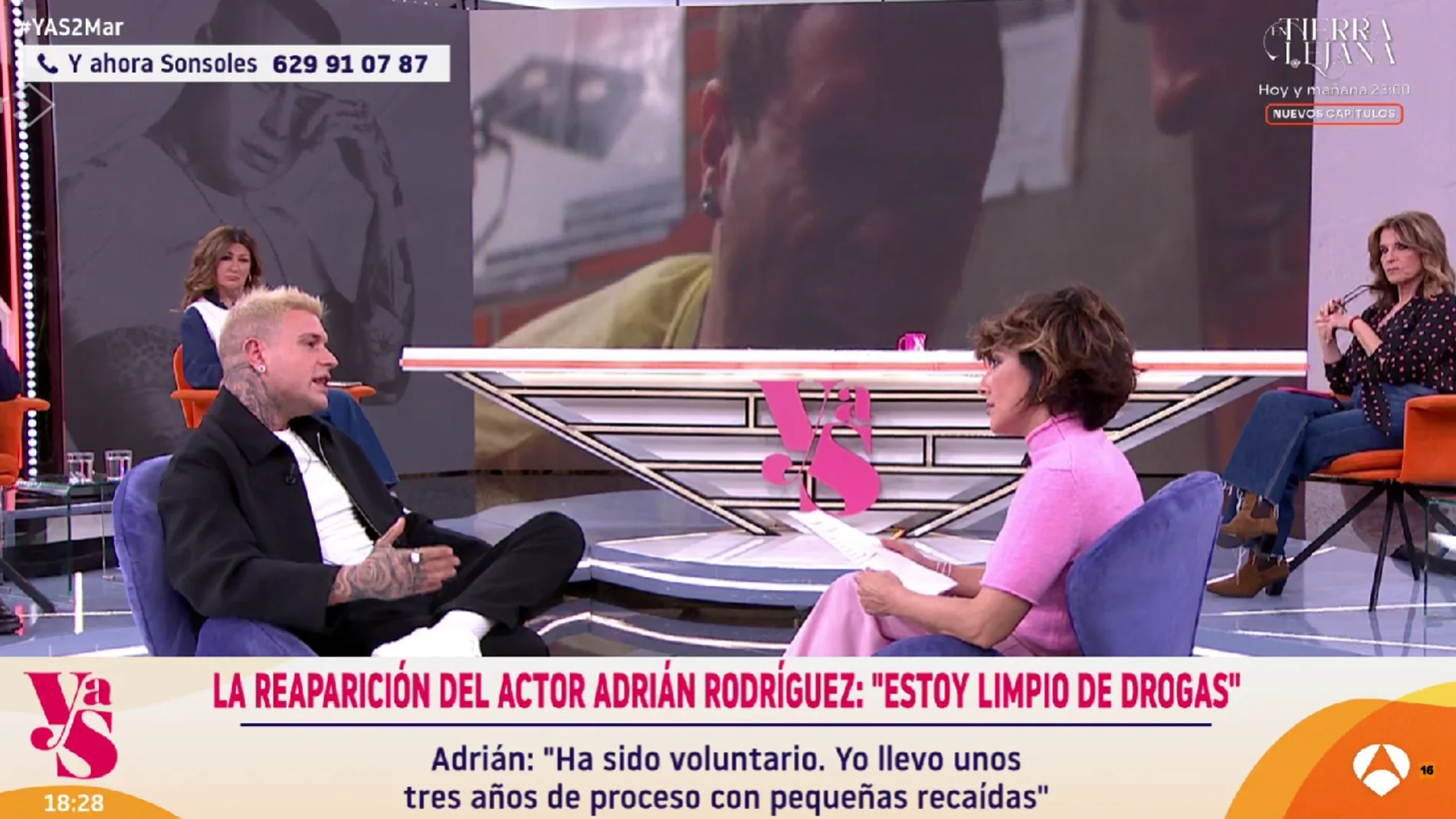 El actor Adrián Rodríguez en 'Y ahora Sonsoles'