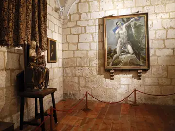 El martirio de San Sebastián en la catedral de Palencia El martirio de San Sebastián en la catedral de Palencia