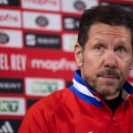 Simeone, en la previa de la vuelta de semis de Copa ante el Bar&ccedil;a