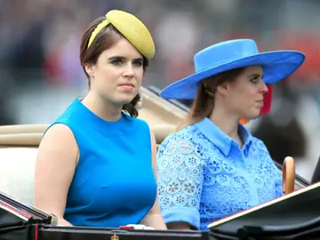 Beatriz y Eugenia de York, en Royal Ascot en 2019 Beatriz y Eugenia de York, en Royal Ascot en 2019