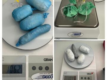 La Guardia Civil destapa un goteo de 'body packing' en Tenerife II con crack, hach&iacute;s y anabolizantes