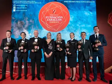 Matías Prats Luque, José María Álvarez-Pallete, Ricardo Benjamín Salinas Pliego, Emilia Zaballos Pulido, María Isabel Perelló Doménech,María Almudena Tudanca de Francisco, Victorino Martín García y Pablo Sánchez Bergasa Matías Prats Luque, José María Álvarez-Pallete, Ricardo Benjamín Salinas Pliego, Emilia Zaballos Pulido, María Isabel Perelló Doménech,María Almudena Tudanca de Francisco, Victorino Martín García y Pablo Sánchez Bergasa