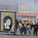 Protest in Kashmir following the killing of Iranian supreme leader Ayatollah Ali Khamenei