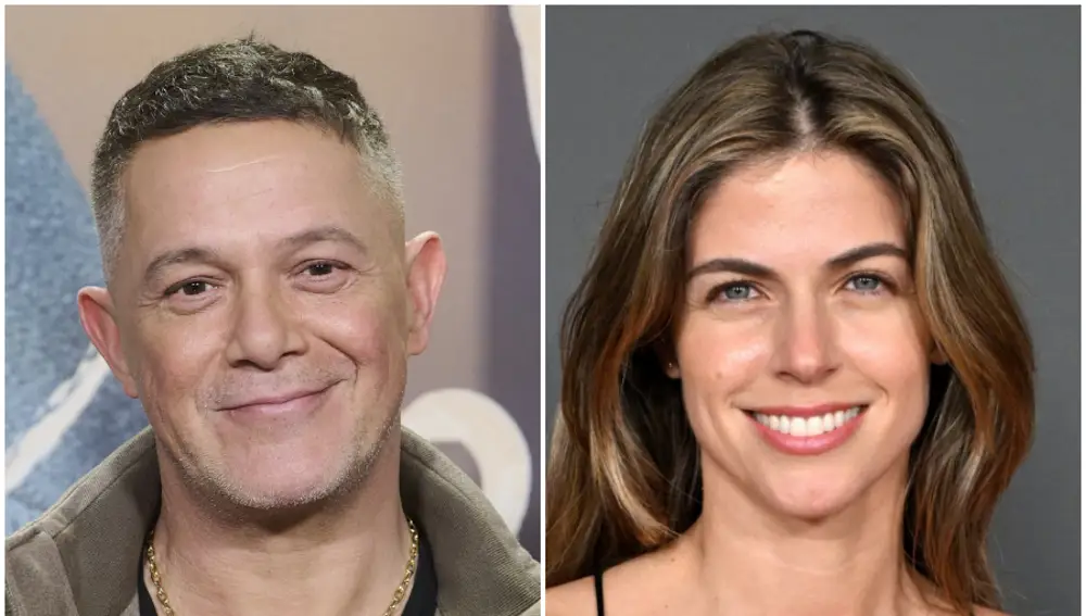 Alejandro Sanz y Stephanie Cayo en un montaje