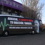 Autob&uacute;s de Hazte O&iacute;r para la campa&ntilde;a de Castilla y Le&oacute;n