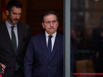 El ministro de Asuntos Exteriores, Uni&oacute;n Europea y Cooperaci&oacute;n, Jos&eacute; Manuel Albares, durante la presentaci&oacute;n del III Plan Nacional de Acci&oacute;n Mujeres, Paz y Seguridad (2025-2030), en la sede del ministerio, a 2 de marzo de 2026, en Madrid (Espa&ntilde;a). Con este plan el Gobierno pretende reforzar su compromiso con la defensa de la igualdad de g&eacute;nero y la transformaci&oacute;n de las estructuras de poder que perpet&uacute;an la discriminaci&oacute;n, desde un enfoque transversal que prioriza la igualdad, el empoderamien...