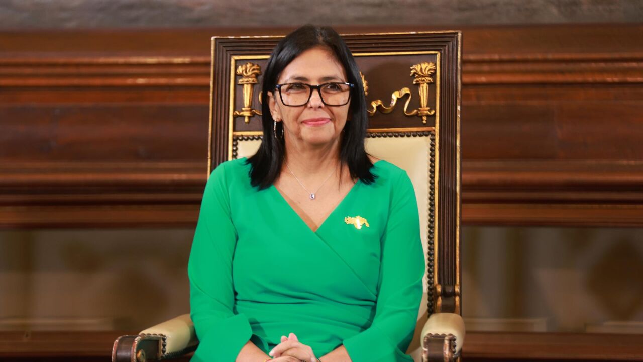 Delcy Rodríguez insiste en el fin del bloqueo de EE UU sobre Venezuela: "Llegó el momento"