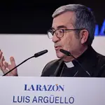 Desayuno informativo Luis Argüello en La Razon © Alberto R. Roldán / Diario La Razón.03 03 2026