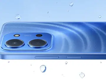 El teléfono ultrabarato es resistente a las salpicaduras de agua Redmi 15C en color azul