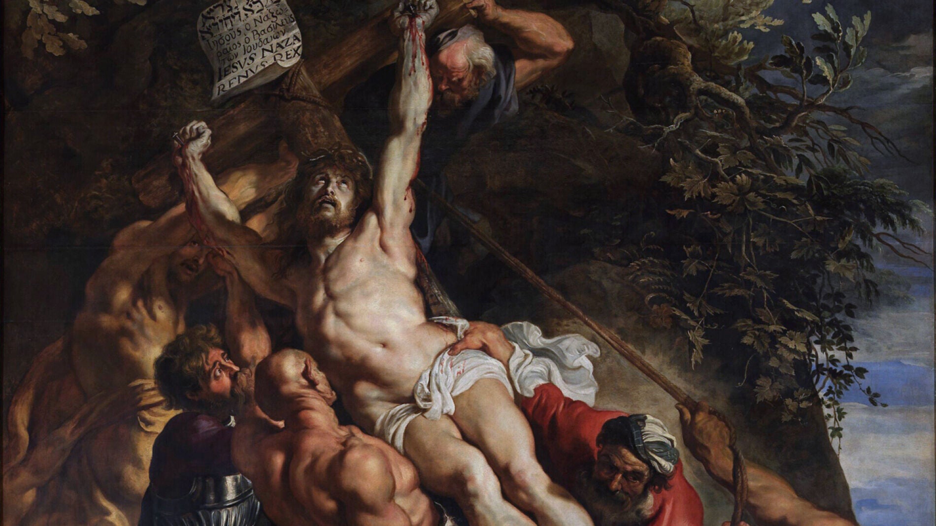 La elevación de la cruz (también llamado El levantamiento de la cruz)[1]​ es un tríptico pintado por el artista flamenco Peter Paul Rubens, completado en 1610-1611